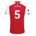 Arsenal Thomas Partey #5 Replika Hemma matchkläder 2023-24 Korta ärmar